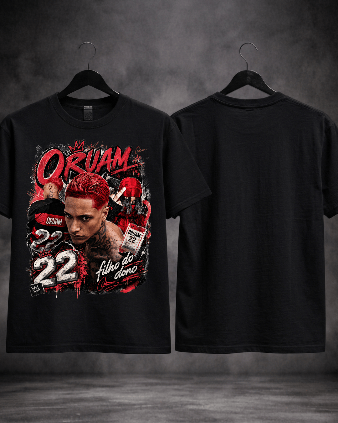 T-Shirt Oruam Filho do Dono 22 Preta - SuDrops