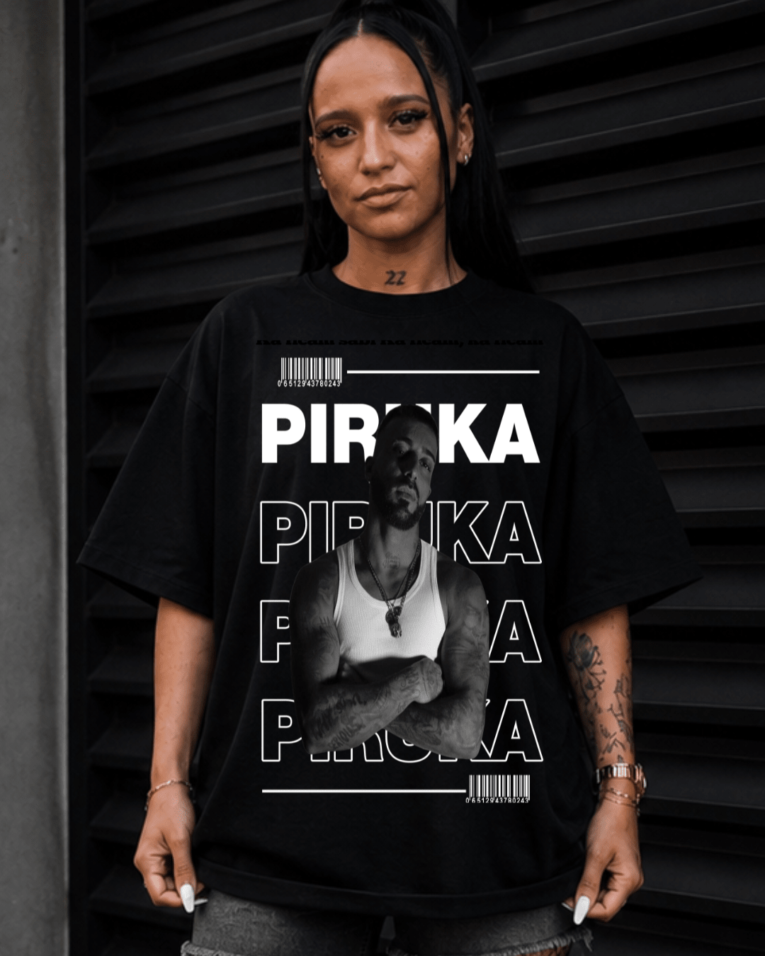 T-Shirt Piruka Signature Preta - Sudrops