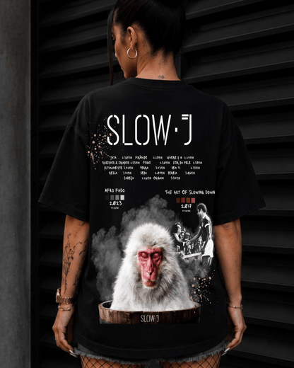 T-Shirt Slow J Afro Fado Preta - Sudrops