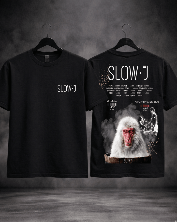 T-Shirt Slow J Afro Fado Preta - Sudrops