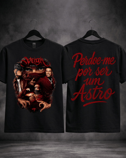 T-shirt Veigh Perdoe-me Por Ser Um Astro - detalhe da estampa - SuDrops