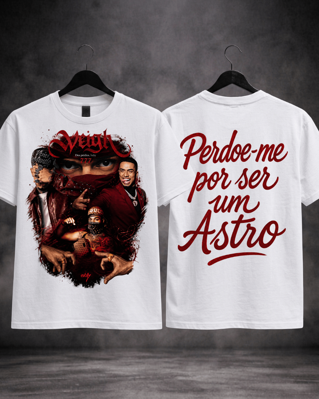 T-shirt Veigh Perdoe-me Por Ser Um Astro preta - mockup principal - SuDrops