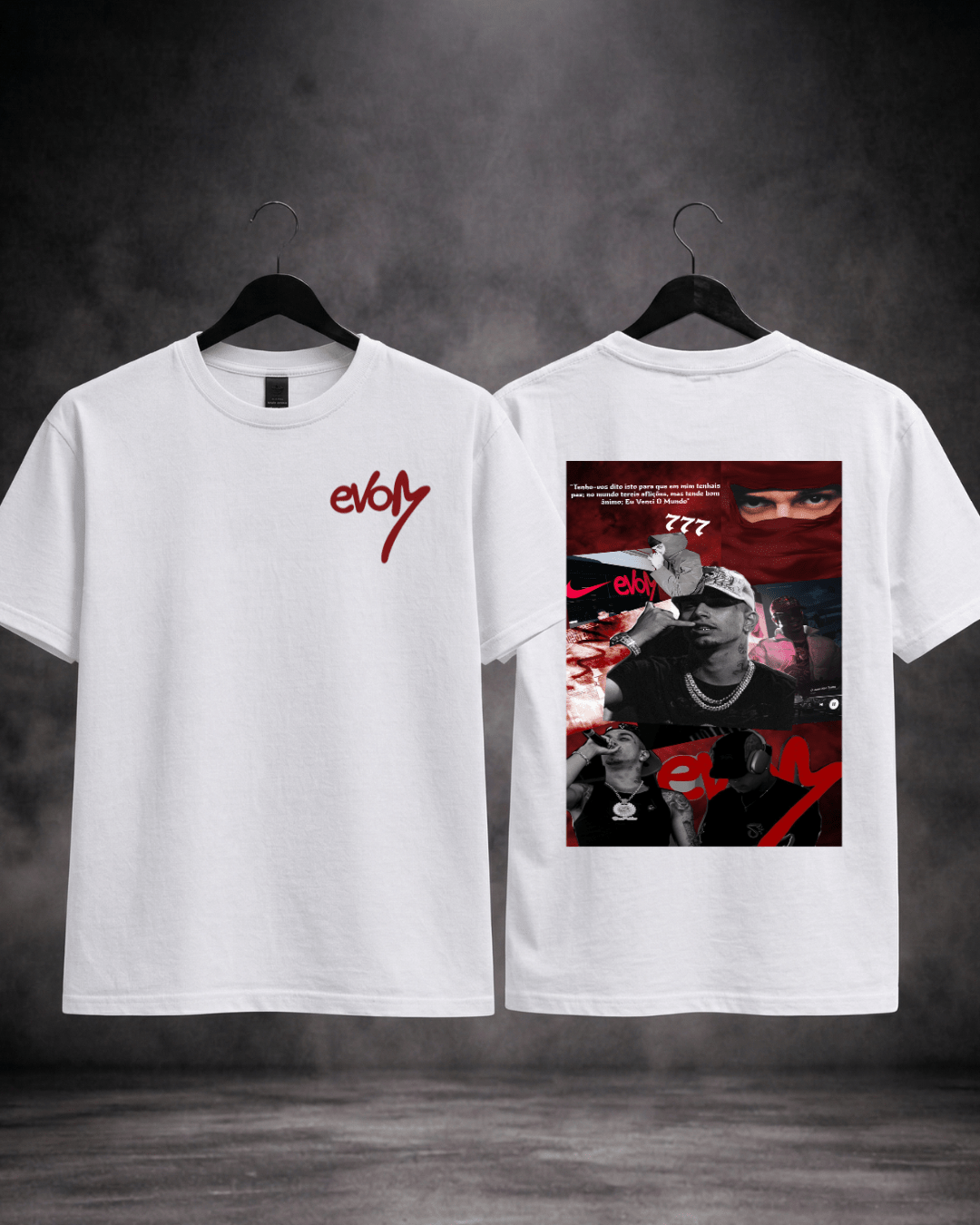 T-shirt Veigh 777 - detalhe frente e costas - SuDrops