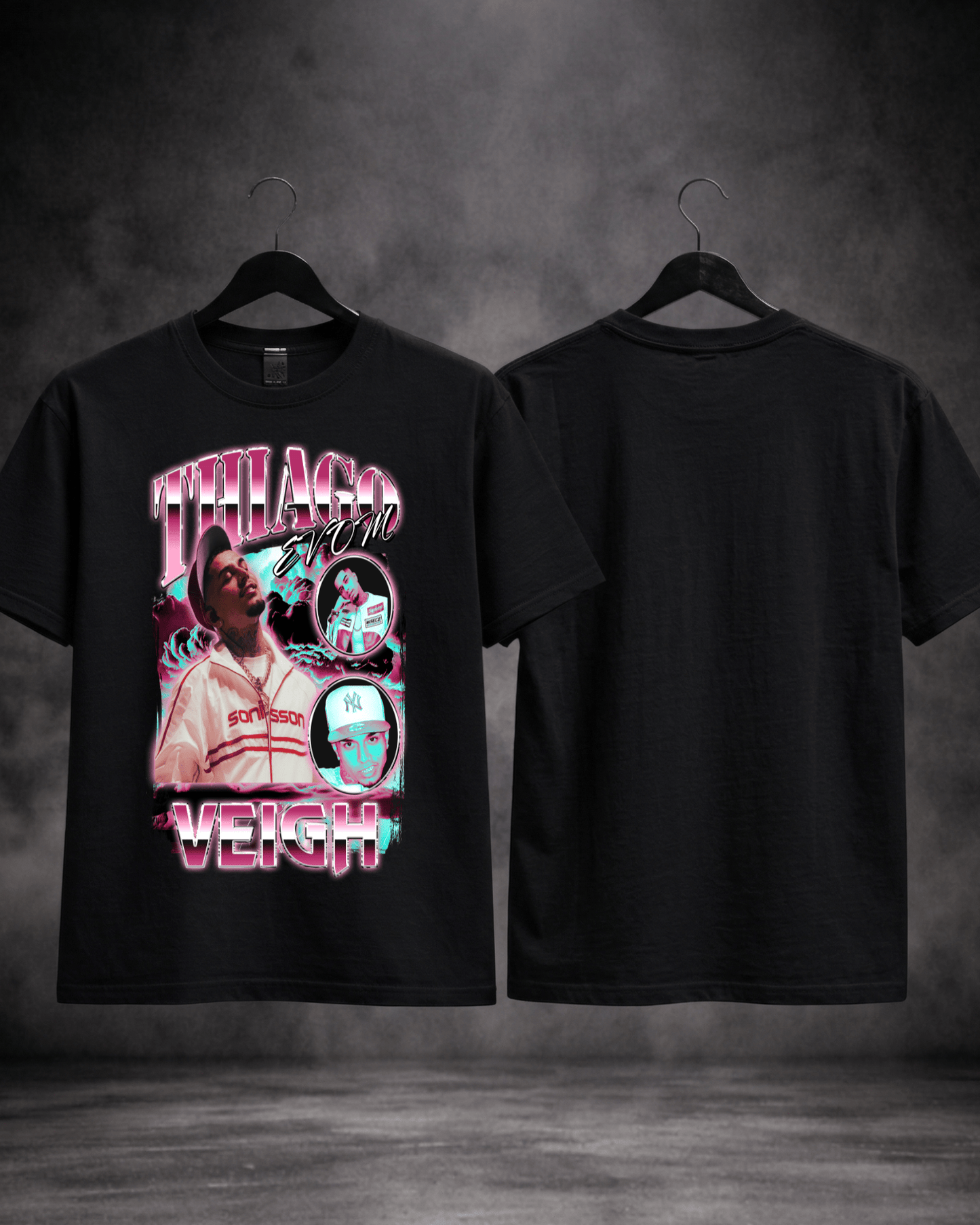 T-shirt Veigh Bootleg - detalhe da estampa - SuDrops